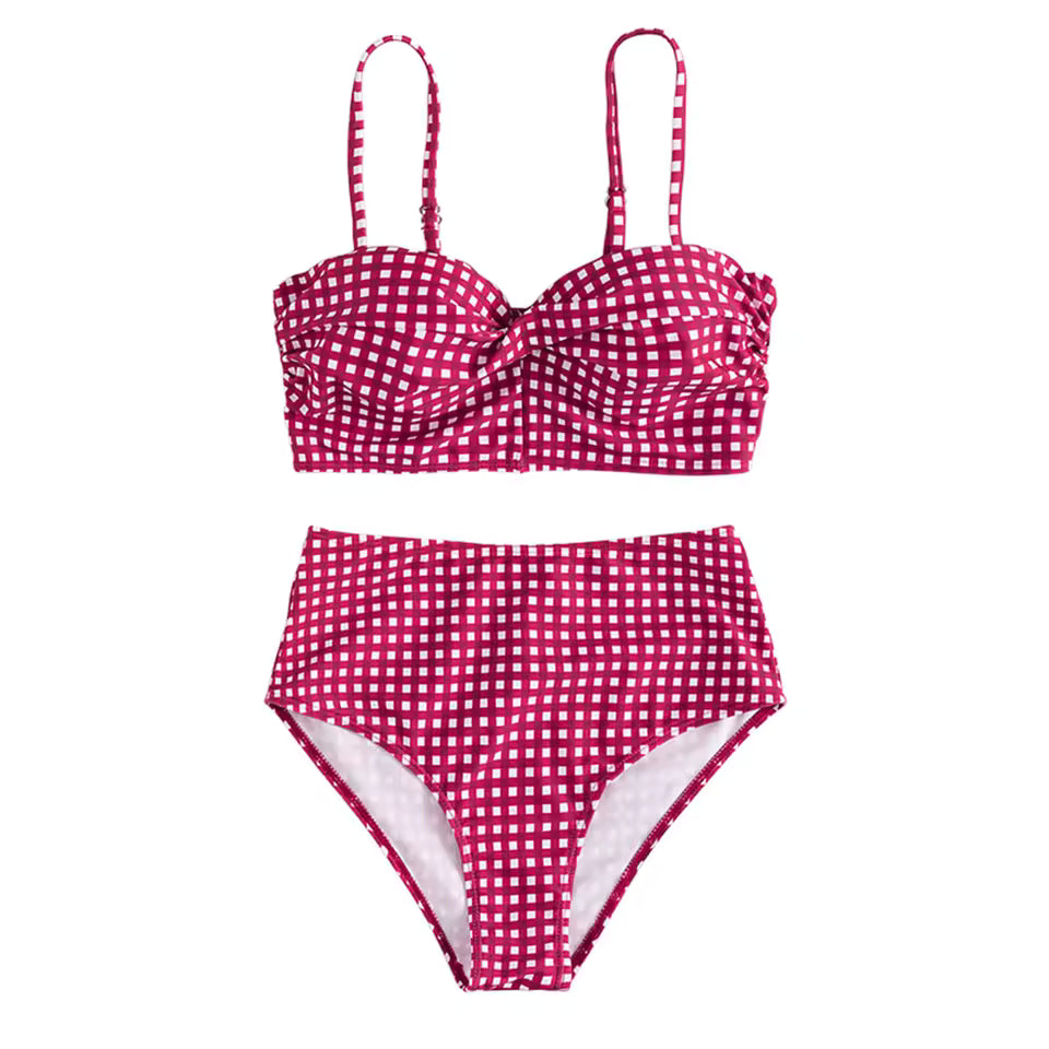 Maillot de Bain Vintage Carreaux