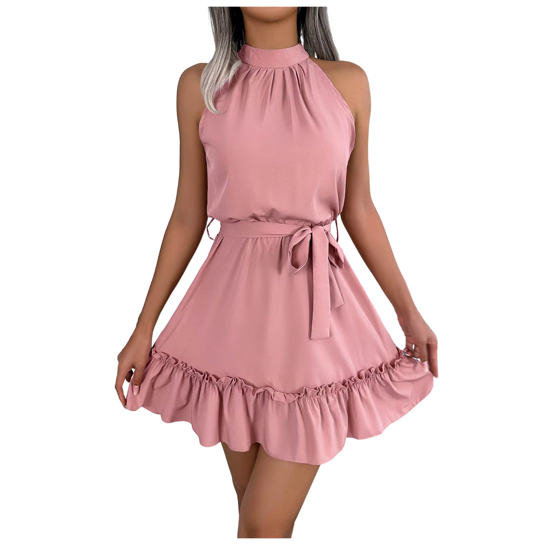 Robe Années 40 Rose Sexy