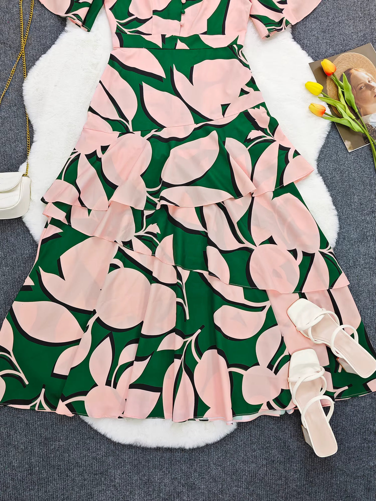 Robe Vintage Années 40 Coton