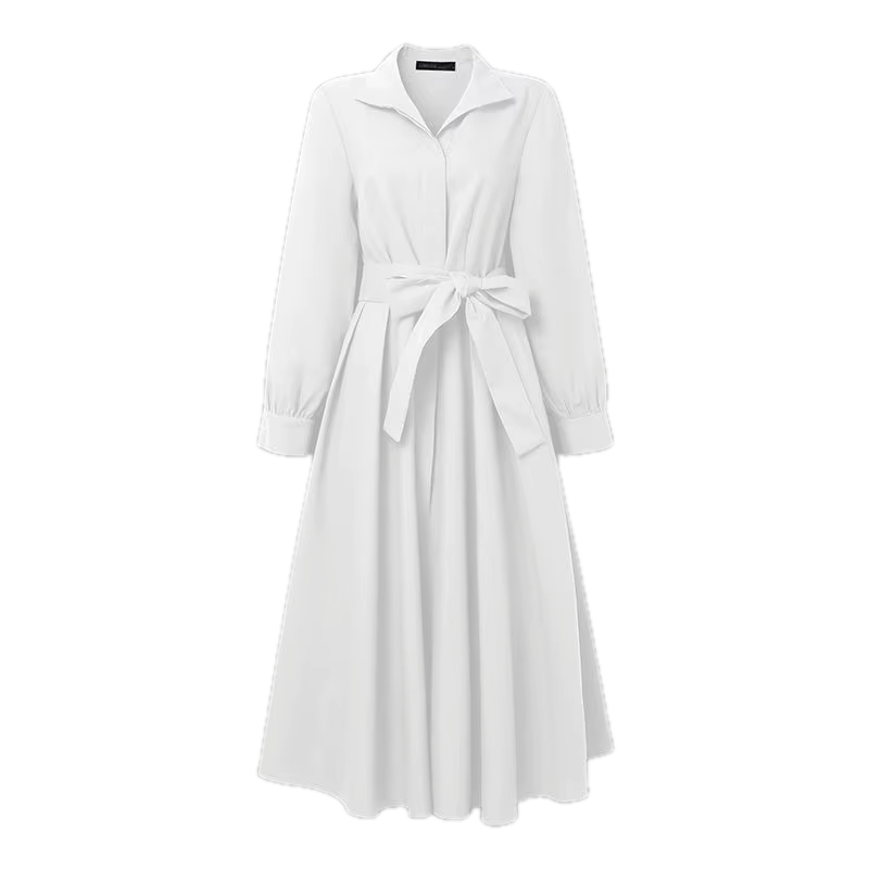 Robe Vintage Grande Taille Blanche Ceinture