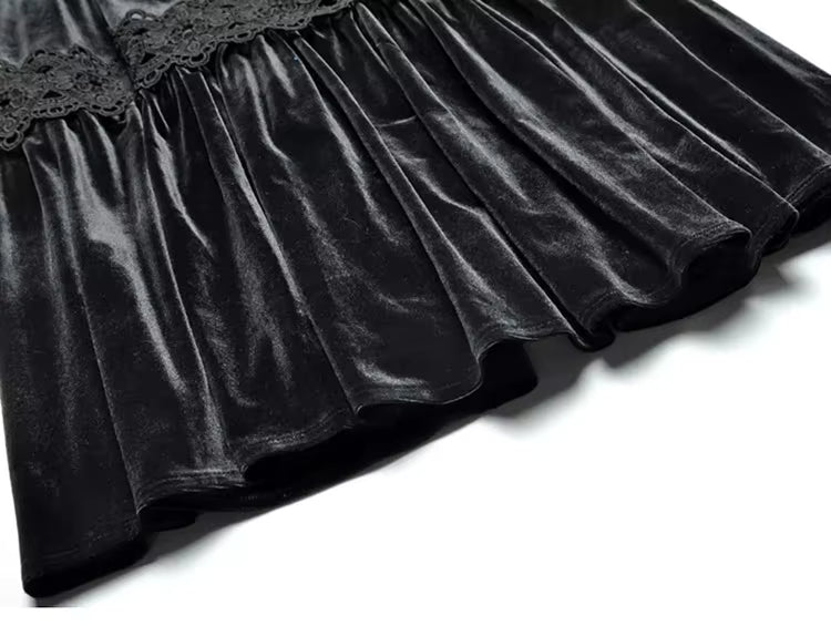 Robe Années 40 Noire Ajourrée