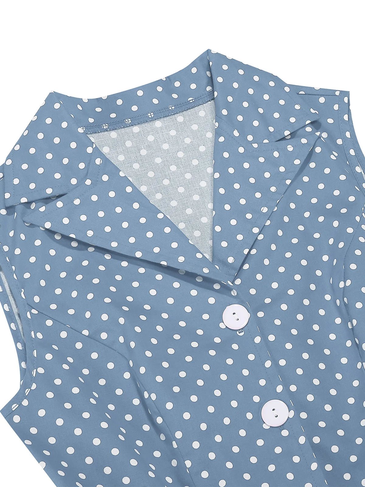 Robe Vintage Chic Rétro Bleu