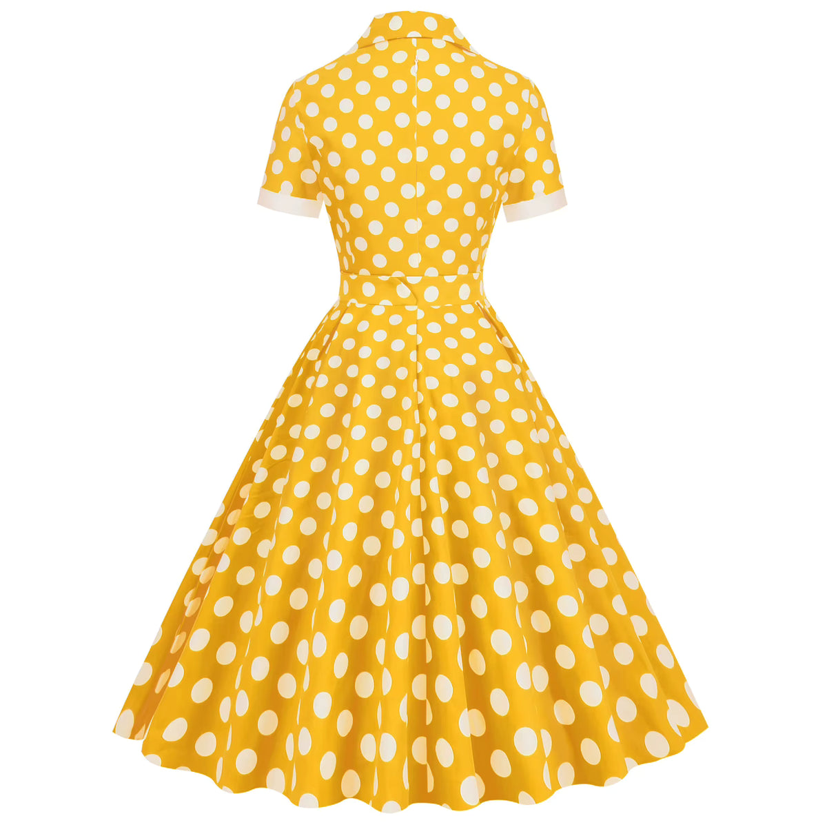 Robe Vintage Année 40 Jaune Pas cher