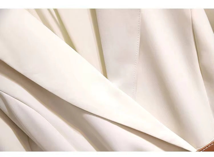 Robe Année 40 50 Classique Blanc