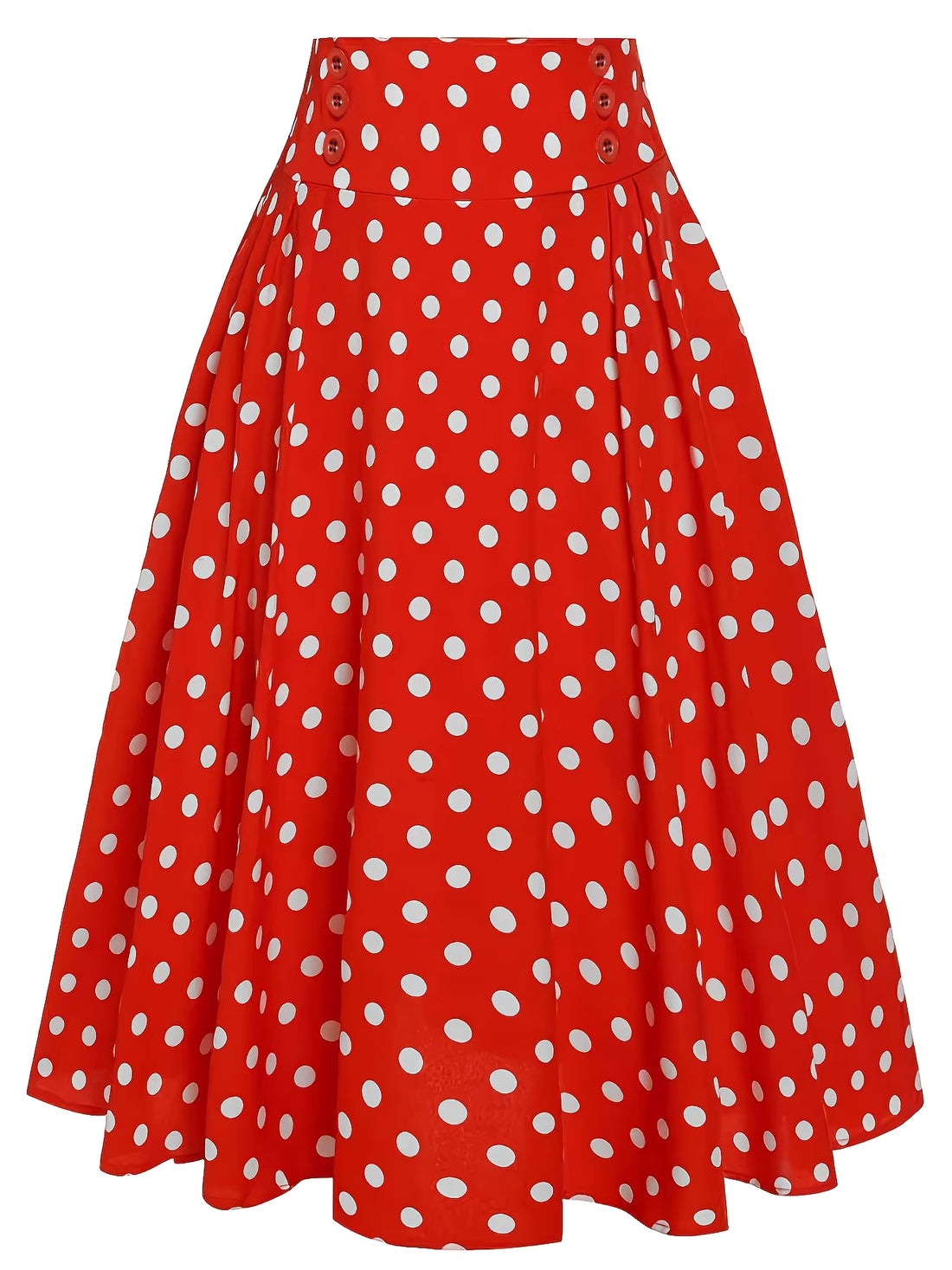 Jupe Vintage Rouge Pois
