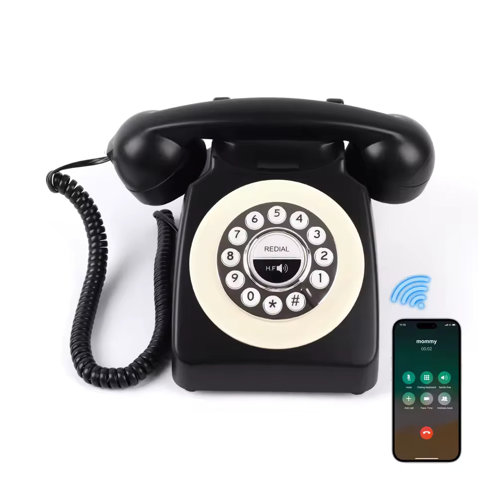 Téléphone Vintage Pas Cher Noir