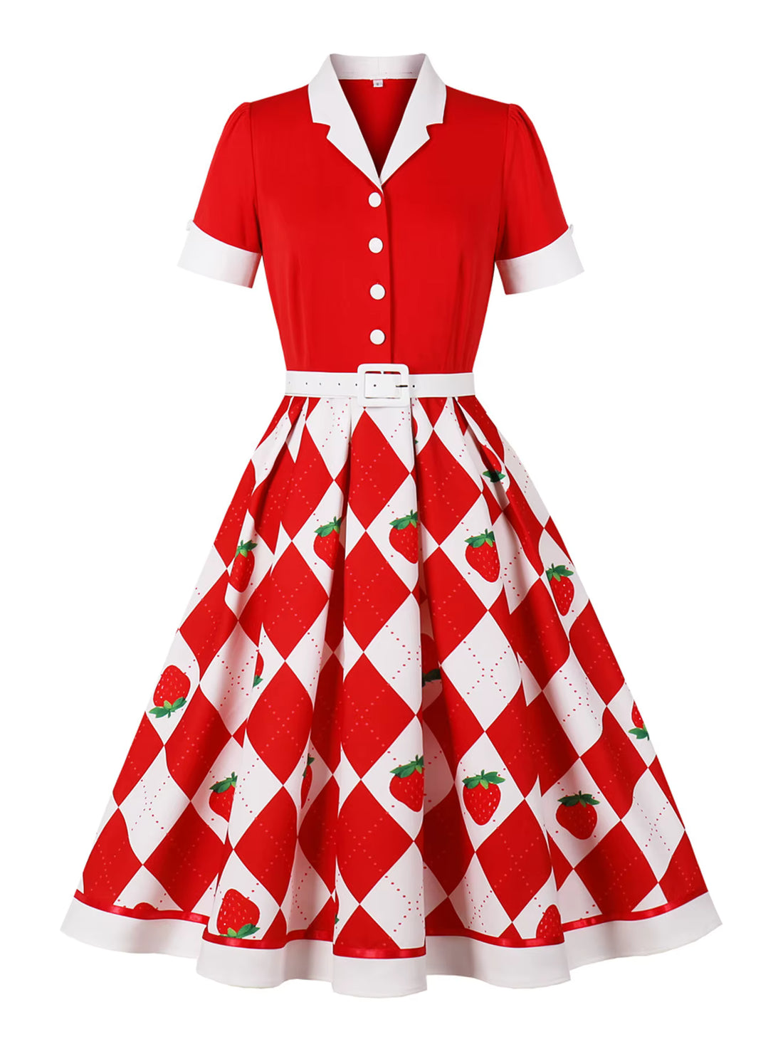 Robe Vintage Pin Up Fraises