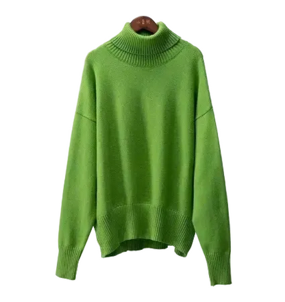 Pull Col Roulé Vintage