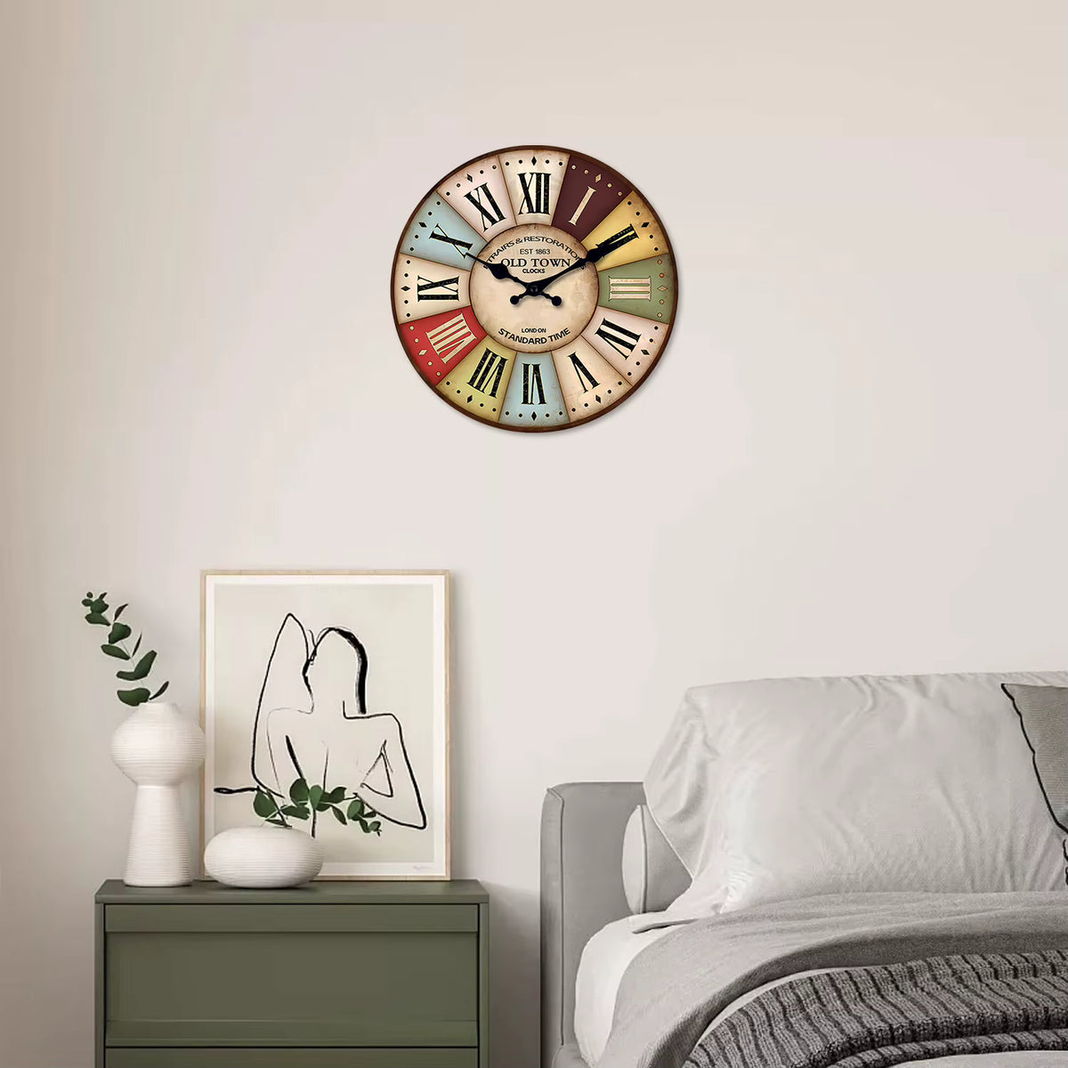 Petite Horloge Murale Vintage Restauration