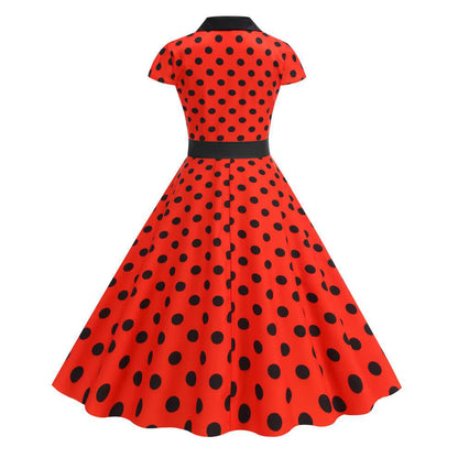 Robe Rockabilly Année 50 Rouge