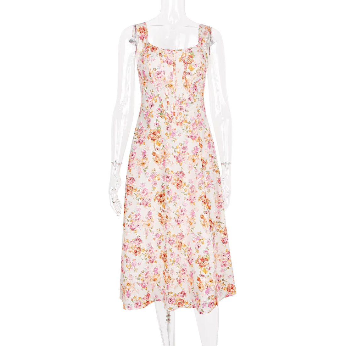 Robe Année 70 Vintage Fleurs