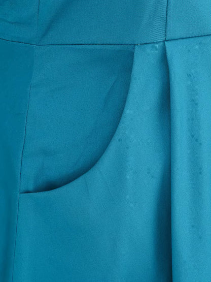 Robe Turquoise 1950s - Louise Vintage