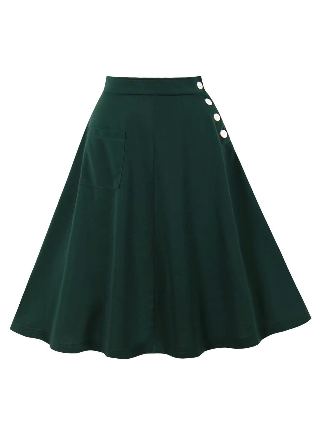 Jupe Vintage Bouton Verte