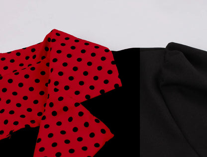 Robe Année 50 Rouge Pois