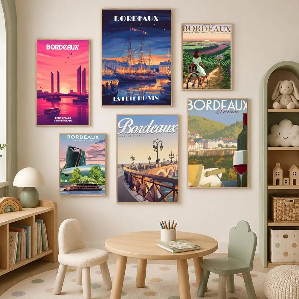 Affiche Vintage Bordeaux - Louise Vintage