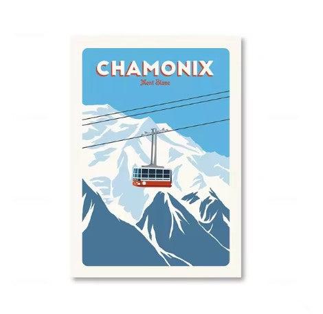 Affiche Vintage Chamonix - Louise Vintage