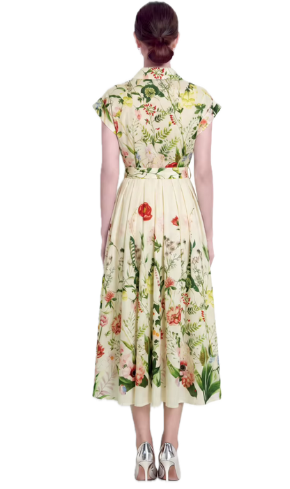 Années 40 Robe Vintage Fleurie - Louise Vintage