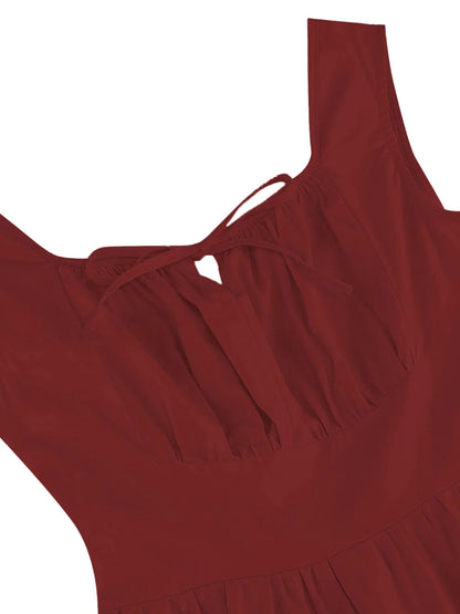 Années 60 Robe Vintage Bordeaux - Louise Vintage