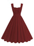 Années 60 Robe Vintage Bordeaux - Louise Vintage