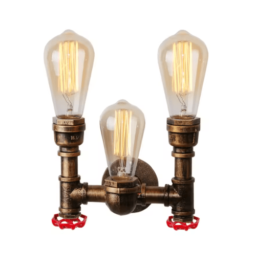 Applique Murale Industrielle Vintage Triple - Louise Vintage