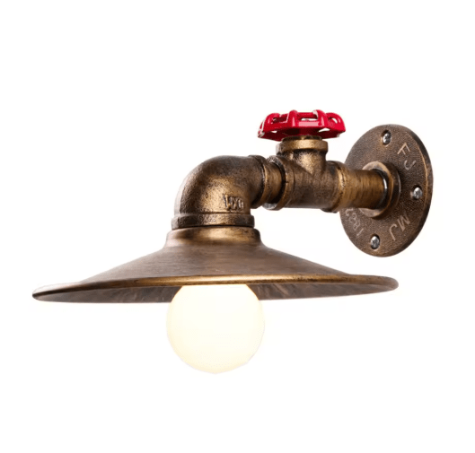 Applique Murale Laiton Vintage Industrielle - Louise Vintage