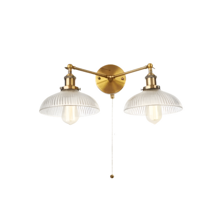 Applique Murale Vintage 2 Lampes Anciennes - Louise Vintage