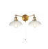 Applique Murale Vintage 2 Lampes Anciennes - Louise Vintage