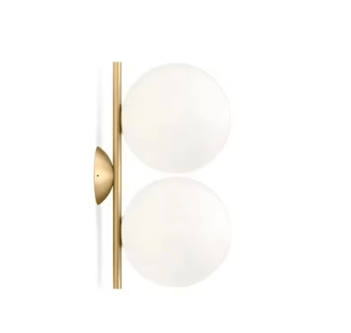 Applique Murale Vintage double Abat Jour Verre - Louise Vintage