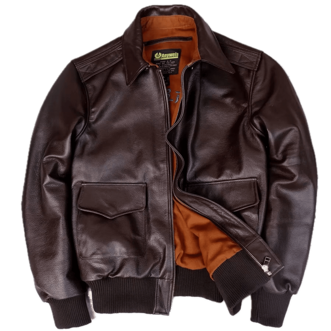 Aviateur Blouson Cuir Homme - Louise Vintage