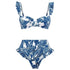 Bikini Taille Haute Vintage Marine - Louise Vintage