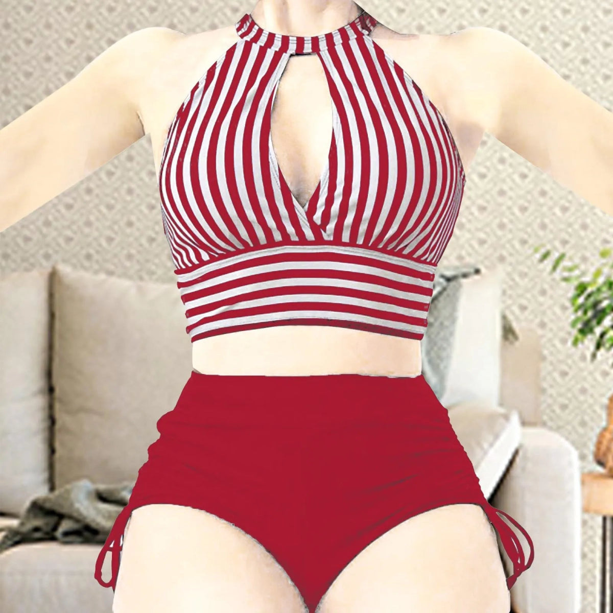 Bikini Taille Haute Vintage Pin Up - Louise Vintage