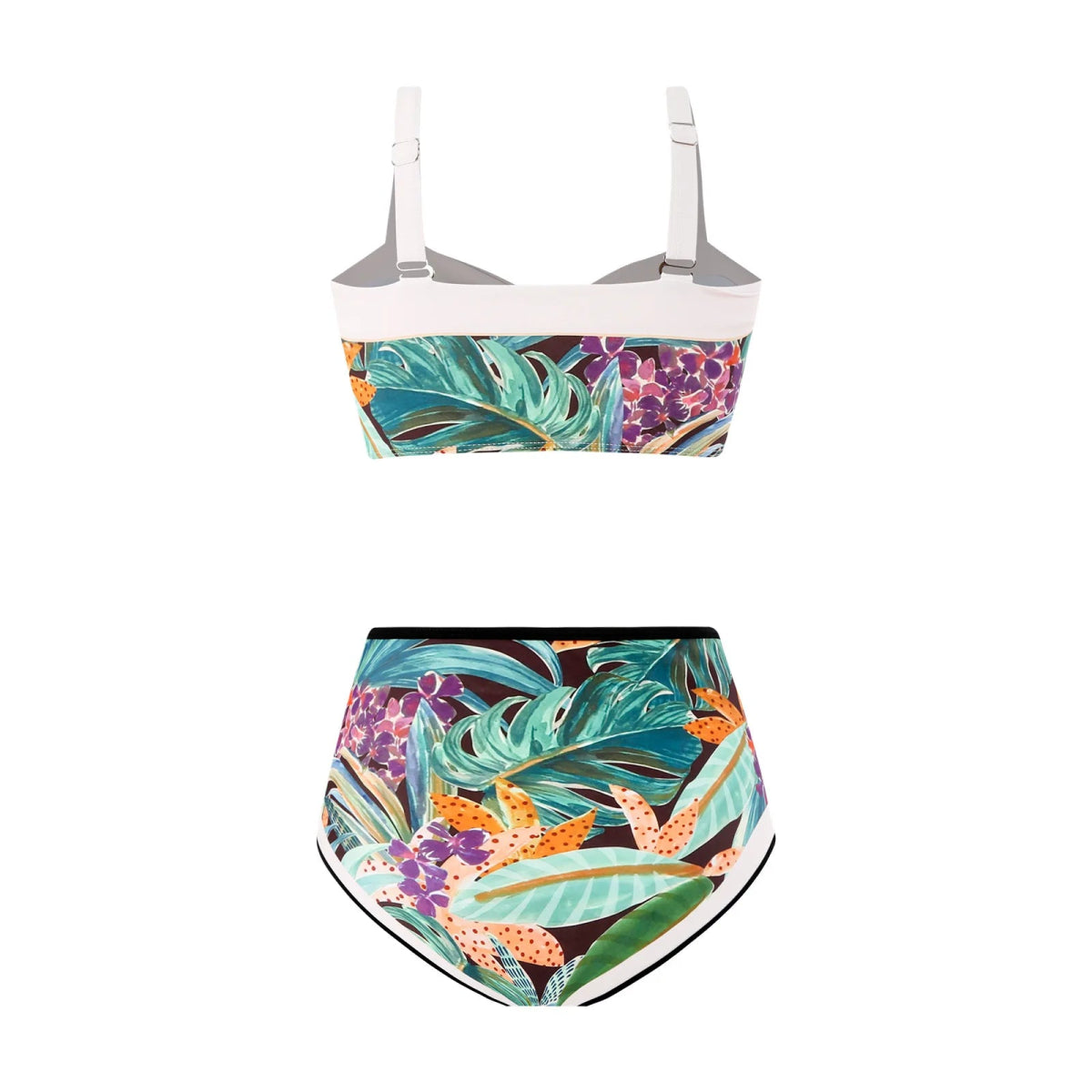 Bikini Taille Haute Vintage Vert - Louise Vintage