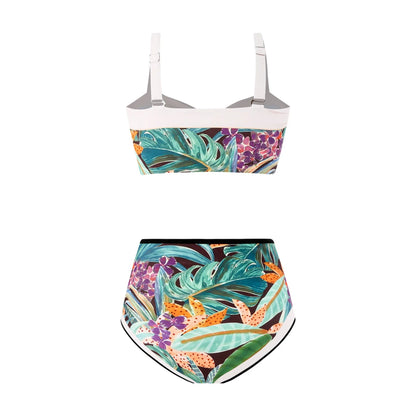 Bikini Taille Haute Vintage Vert - Louise Vintage
