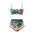 Bikini Taille Haute Vintage Vert - Louise Vintage