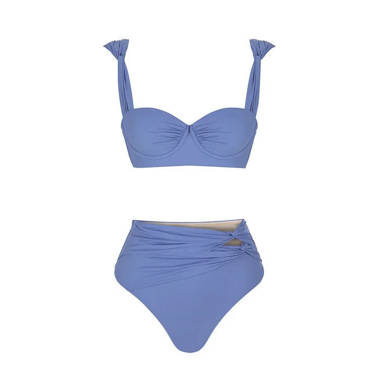 Bikini Taille Haute Vintage Violet - Louise Vintage