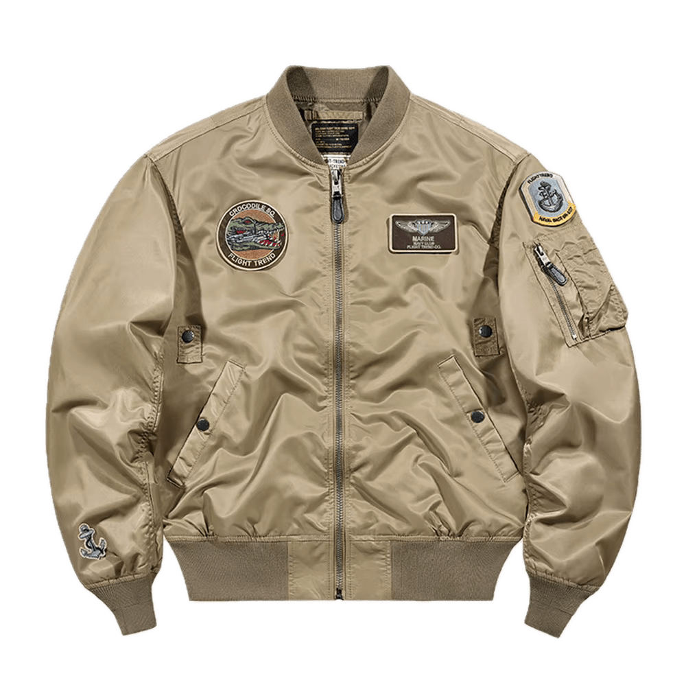 Blouson Aviateur Beige - Louise Vintage
