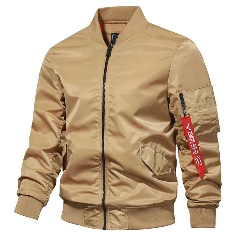 Blouson Aviateur Beige Homme - Louise Vintage