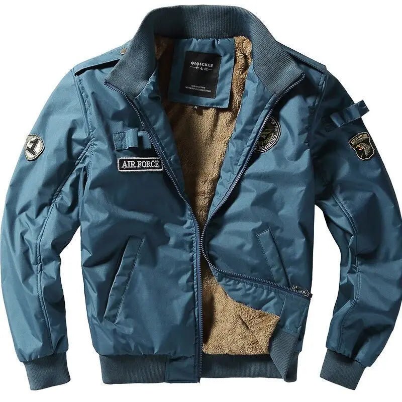 Blouson Aviateur Bleu Homme - Louise Vintage