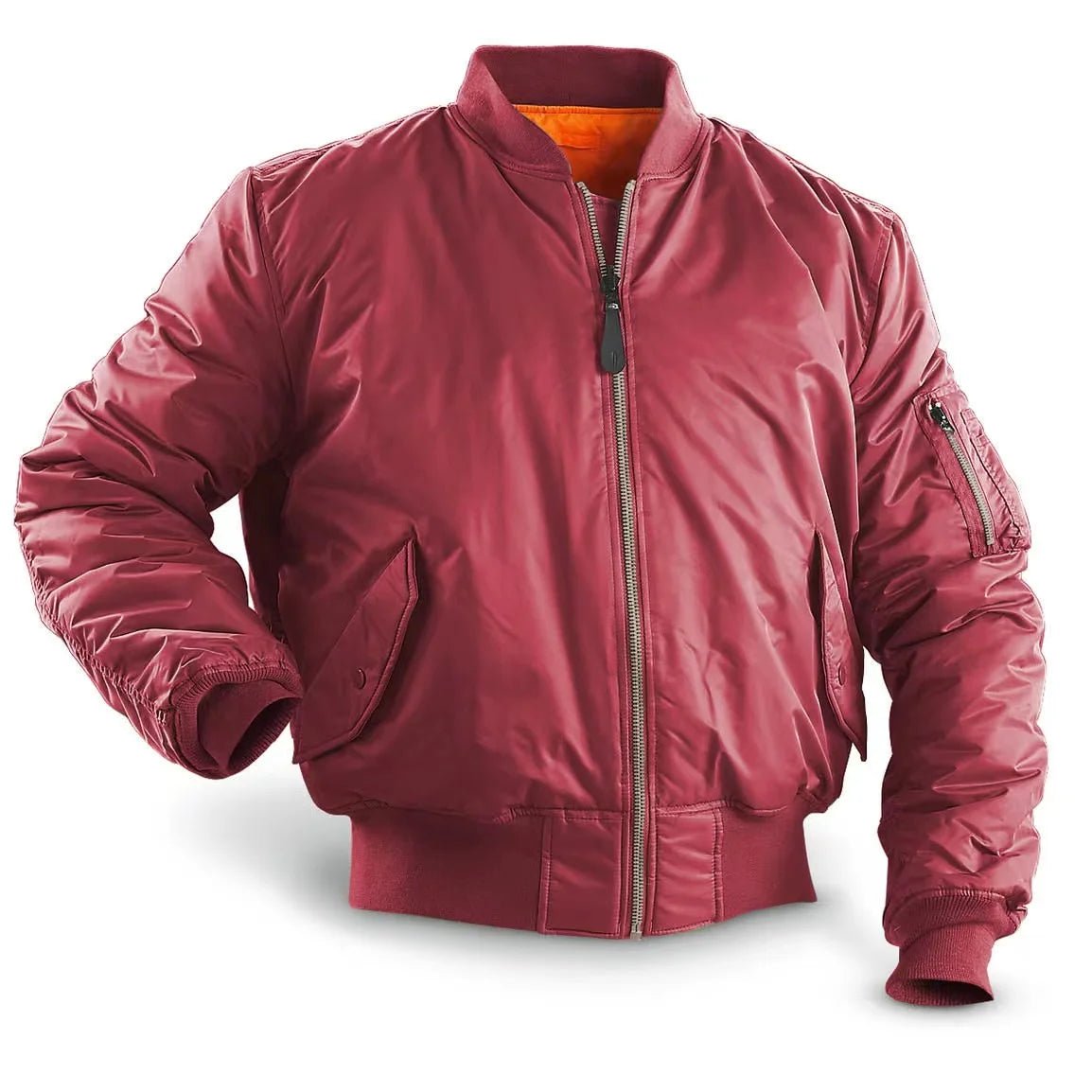 Blouson Aviateur Bombers Rouge - Louise Vintage