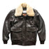 Blouson Aviateur Cuir Marron Homme - Louise Vintage