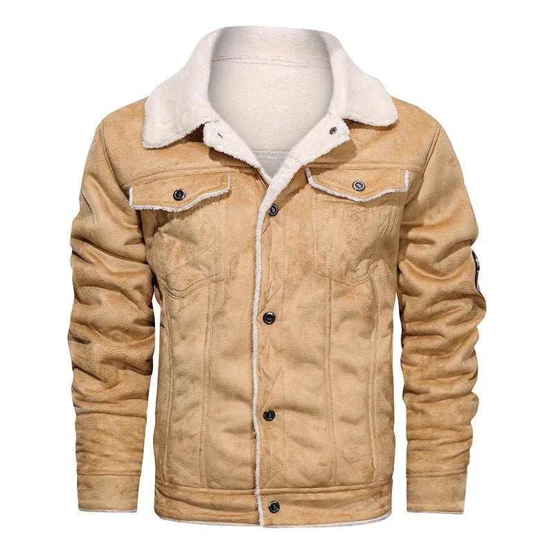 Blouson Aviateur Homme Beige - Louise Vintage