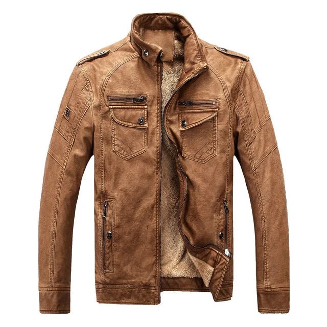 Blouson Aviateur Homme Camel - Louise Vintage