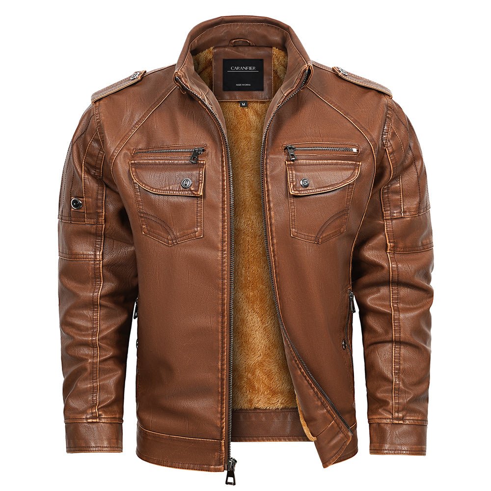 Blouson Aviateur Homme Camel - Louise Vintage