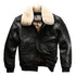 Blouson Aviateur Homme Cuir Noir - Louise Vintage