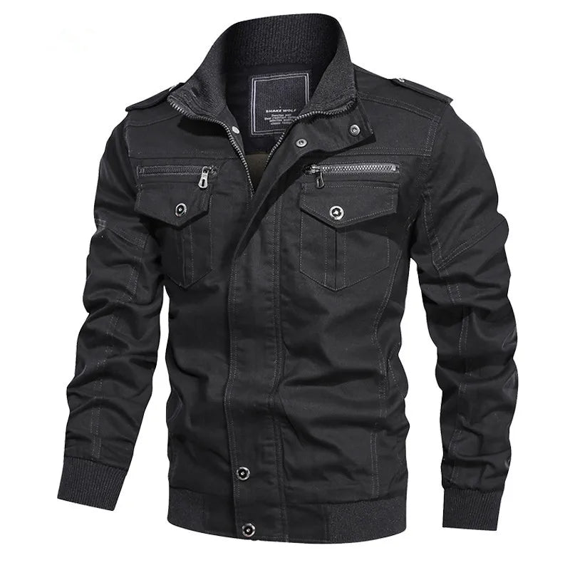 Blouson Aviateur Homme Noir - Louise Vintage