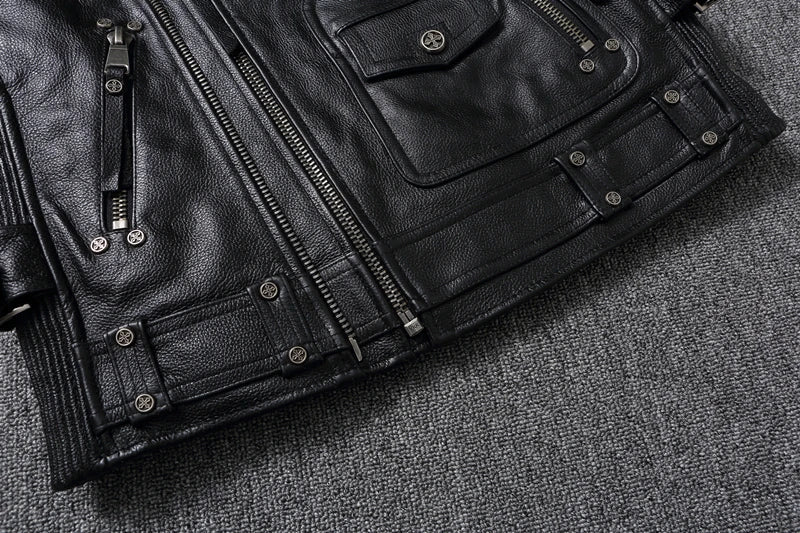 Blouson Aviateur Sans Manche Noir - Louise Vintage