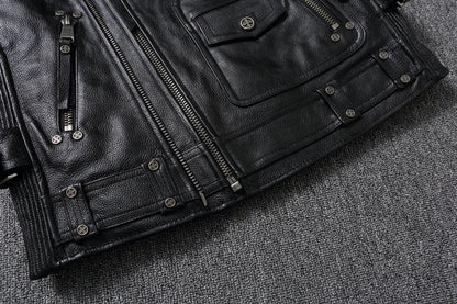Blouson Aviateur Sans Manche Noir - Louise Vintage