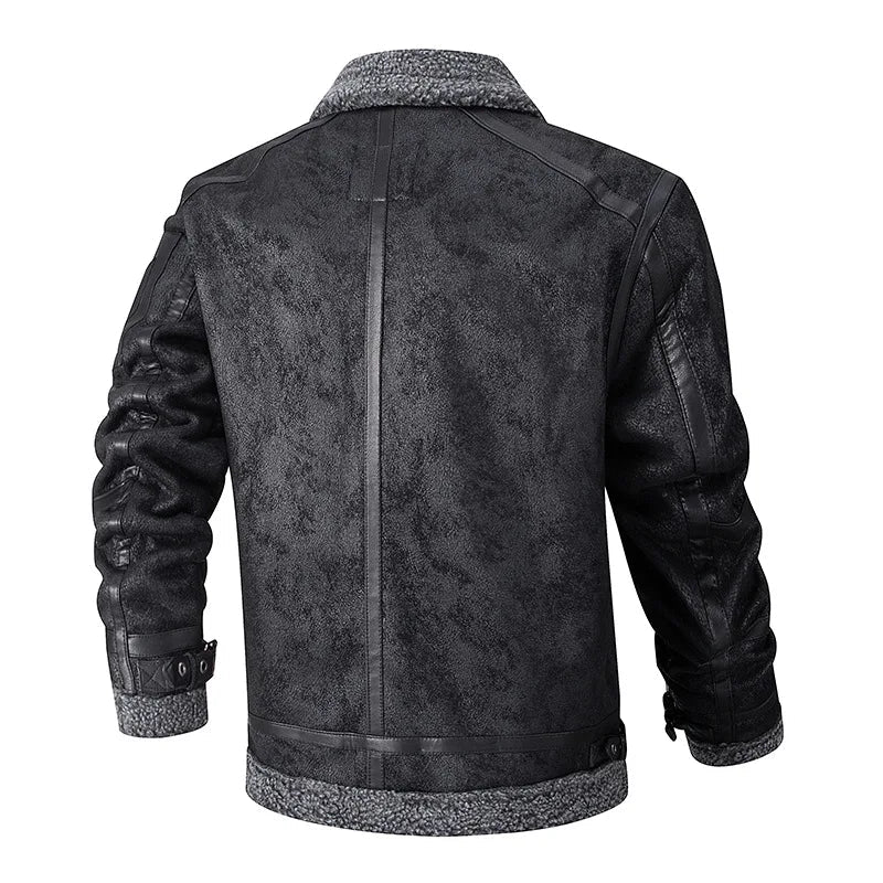 Blouson Aviateur Suedine Homme - Louise Vintage
