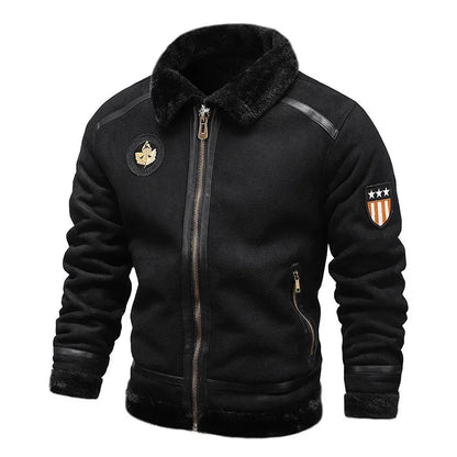 Blouson Aviateur Suedine Homme - Louise Vintage