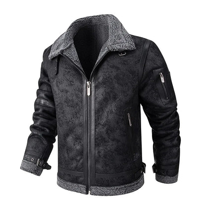 Blouson Aviateur Suedine Homme - Louise Vintage